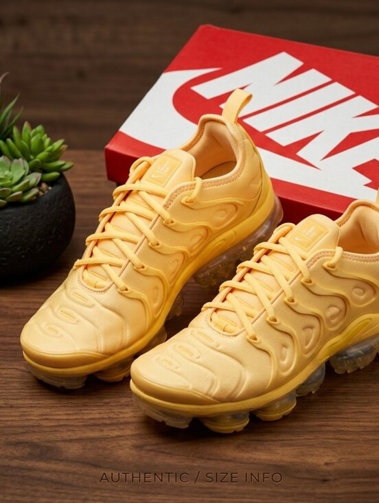 Nike Shoes - Nike Yellow Air VaporMax Plus Sneakers